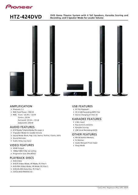 pioneer wireless home theater system