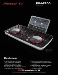 download the ddj-ergo product sheet - Pioneer DJ