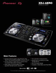 download the xdj-aero product sheet - Pioneer DJ