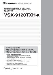 VSX-9120TXH Owners Manual - Pioneer