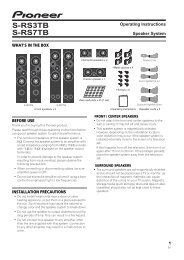 S-RS3TB S-RS7TB - Pioneer Electronics