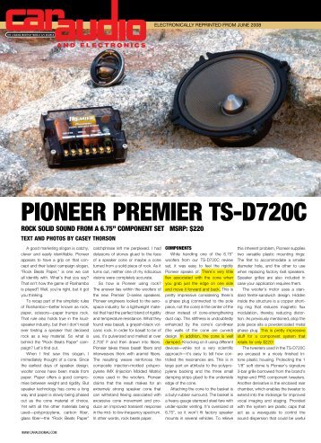PIONEER PREMIER TS-D720C