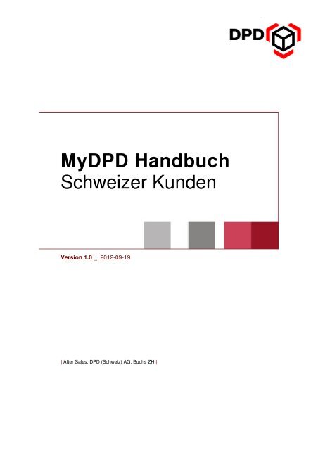 Mydpd Handbuch