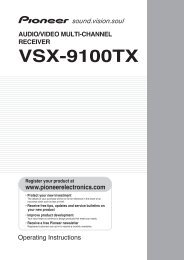 VSX-9100TX - Pioneer