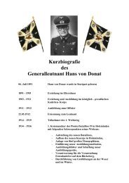 Kurzbiografie des Generalleutnant Hans von Donat