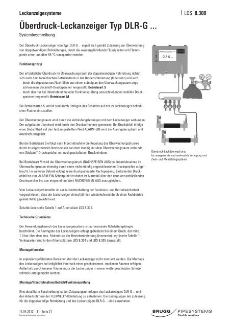 Technik - Brugg Rohrsystem AG