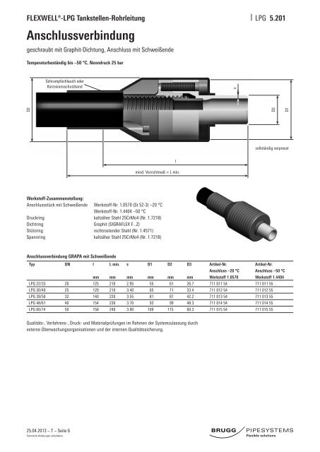 FLEXWELL®-LPG - Brugg Rohrsystem AG