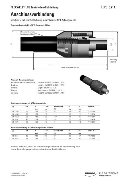 FLEXWELL®-LPG - Brugg Rohrsystem AG