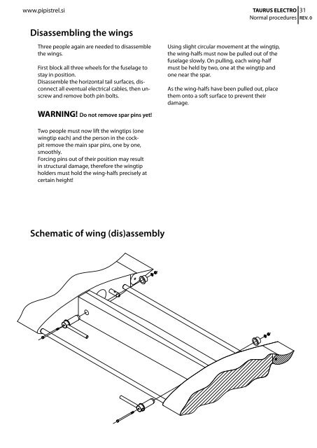 Taurus ELECTRO manual 472 ENG.pdf - Pipistrel