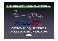 optional equipment & accessories catalogue 2009 - Pipistrel