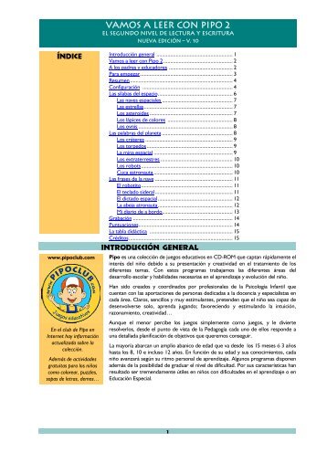LEER CON PIPO 2 leer con pipo 2: