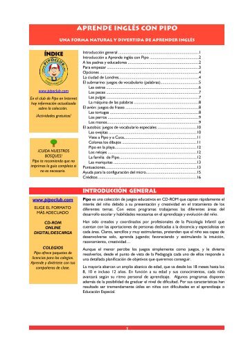 Aprende inglÃ©s con Pipo (PDF, 14 pÃ¡gs., 590KB)