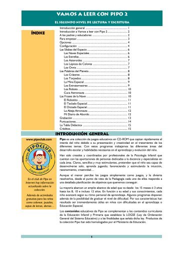 LEER CON PIPO 2 leer con pipo 2: