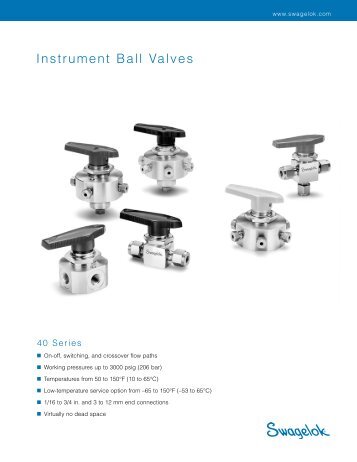 Instrument Ball Valves: 40 Series - Pirate4x4.Com