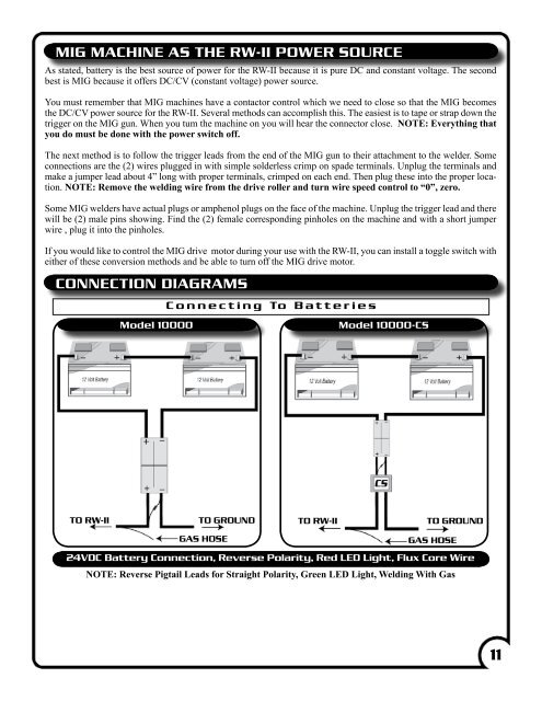 Ready Welder II Operation Manual. - Pirate4x4.Com