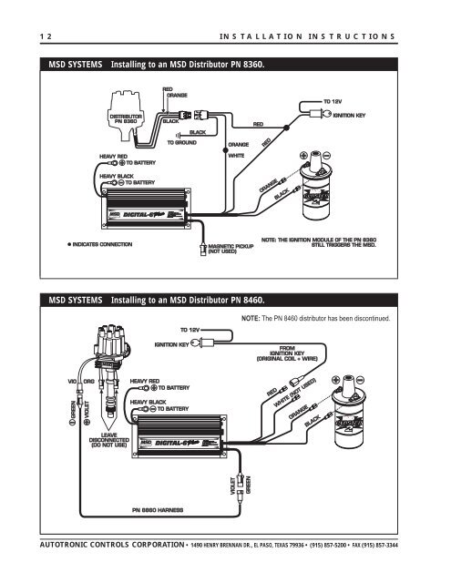 Installation Instructions 21 M S D Msd 6520 Digital 6 Plus