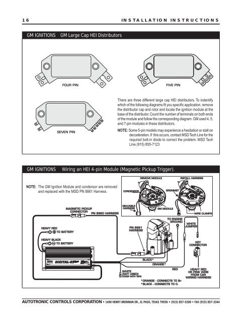 MSD Digital 6 Plus Ignition Control, PN 6520 - Pirate4x4.Com