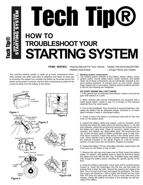 Starting System Problems How to troubleshoot starting systems - Pirate4x4.Com
