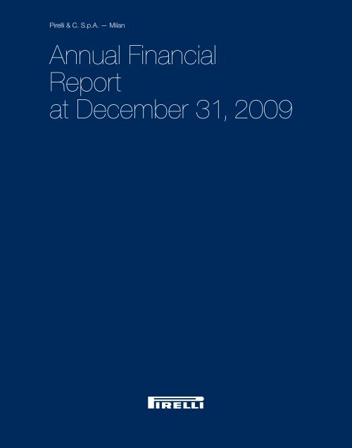Annual Financial Report at December 31, 2009 - Pirelli