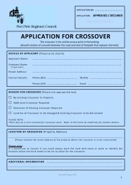 Application for crossover - Port Pirie Regional Council - SA.Gov.au