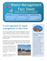 Waste Management Fact Sheet - Port Pirie Regional Council - SA ...
