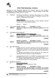 Council Minutes April 2011(330 kb) - Port Pirie Regional Council
