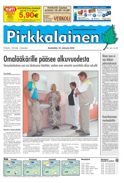 pirkkalaisen taitto 16.8. - Pirkkalainen