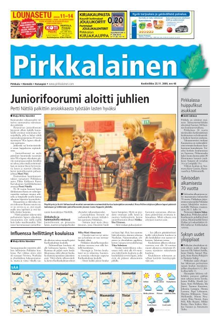 Juniorifoorumi aloitti juhlien - Pirkkalainen