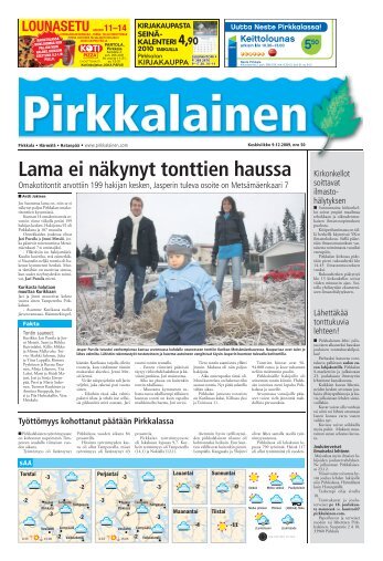 Lama ei näkynyt tonttien haussa - Pirkkalainen