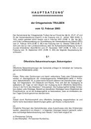 Hauptsatzung (19 KB) - Verbandsgemeinde Pirmasens-Land