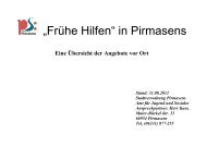 „Frühe Hilfen“ in Pirmasens - Stadt Pirmasens