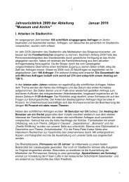 Museum und Archiv - Stadt Pirmasens