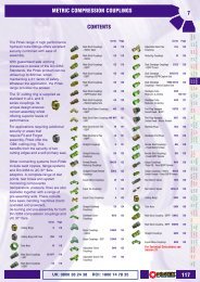 7 117 METRIC COMPRESSION COUPLINGS CONTENTS - Pirtek