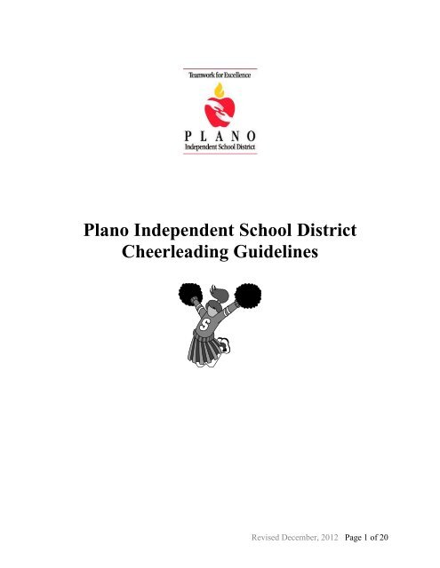 Cheerleader Guidelines - Plano Independent School District