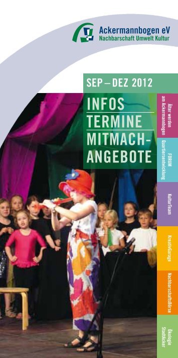 Infos TermIne mITmach- angeboTe seP – DeZ 2012