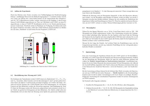 Physikalisches Praktikum fÂ¨ur Physiker - Physikalisches Institut