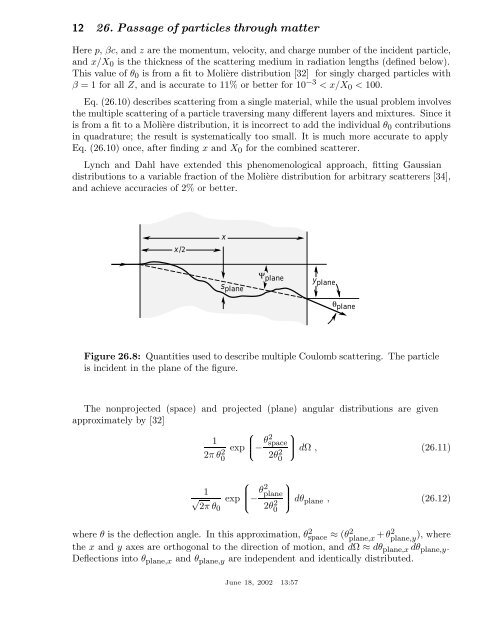 26. passage of particles through matter - Particle Data Group