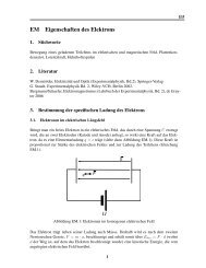 EM Spezifische Ladung des Elektrons