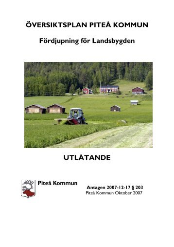 Utlåtande - Piteå kommun