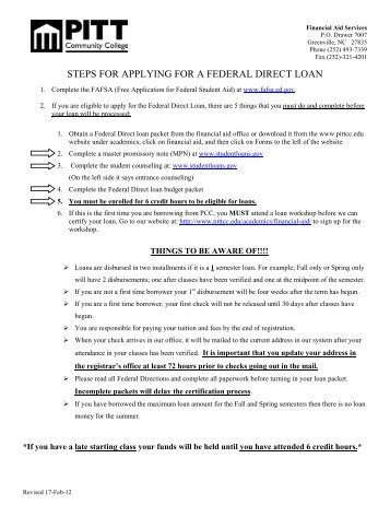 Direct Loan Request Form