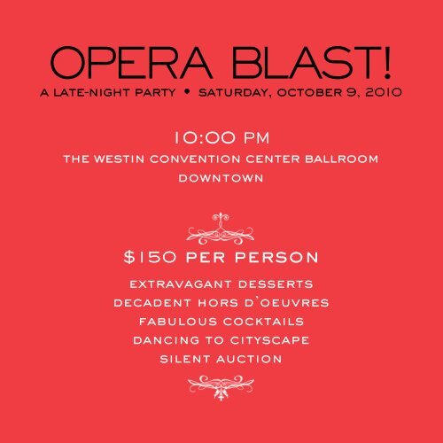 Diamond Horseshoe Ball - Pittsburgh Opera