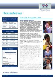 HouseNews - Pittwater House School