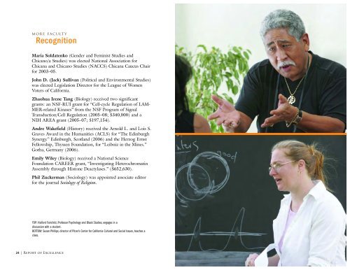 2006 Annual Report of Excellence - Pitzer College