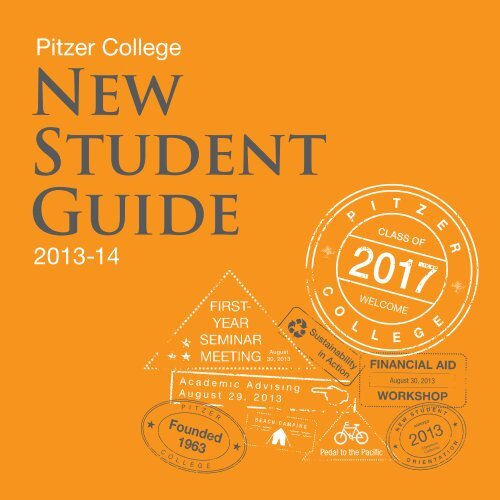 Pitzer College New Student Guide 201314