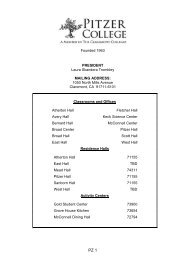 Printable Office, Faculty & Staff Directory for 2013-14 ... - Pitzer College
