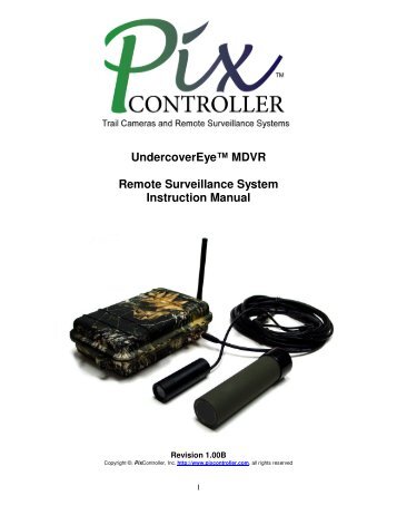 UndercoverEye MDVR Manual - PixController, Inc.