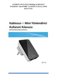 EVEREST EWN-523N2 Kullanım Kılavuzu