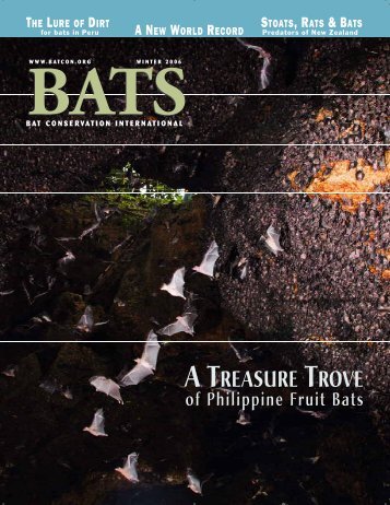 A TREASURE TROVE - Bat Conservation International