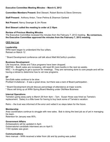 strata meeting minutes template