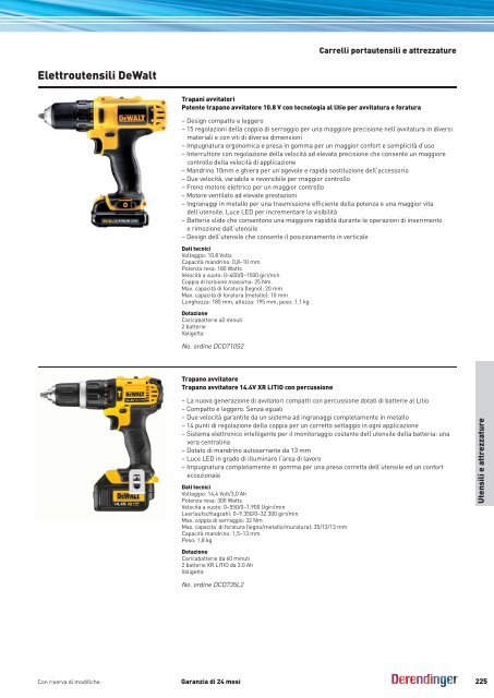 Carrelli portautensili e attrezzature - Derendinger